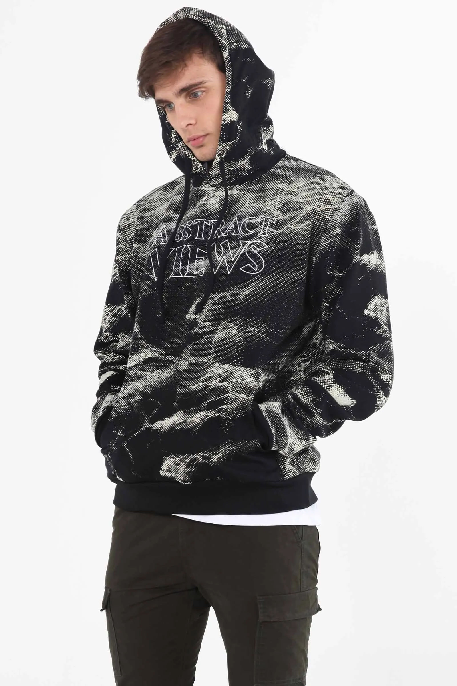 Relaxed Fit Hoodie With All-Over Print