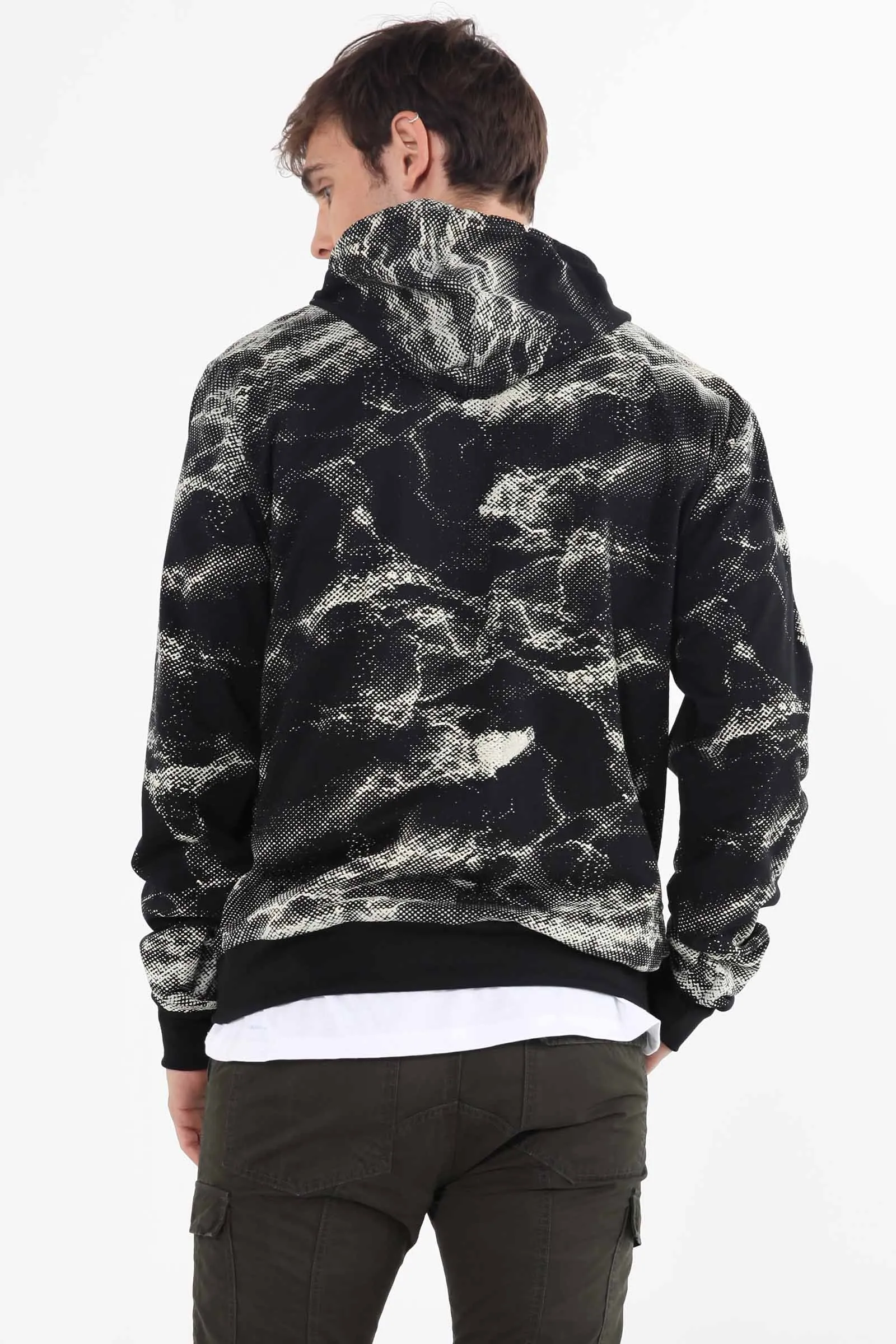 Relaxed Fit Hoodie With All-Over Print