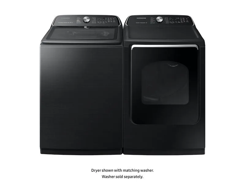 Samsung DVG54R7600V 7.4 cu. ft. Gas Dryer with Steam Sanitize  in Black Stainless Steel