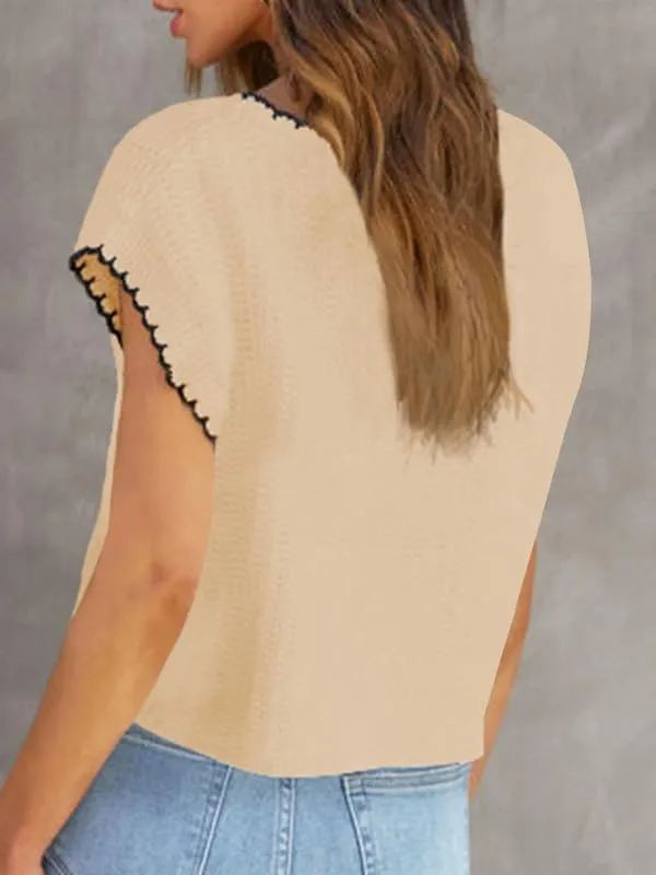 Sleeveless Vest Sweater