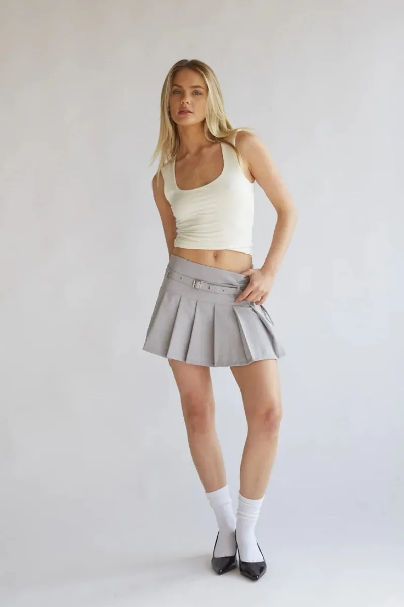 Sloan Woven Pleated Mini Skirt