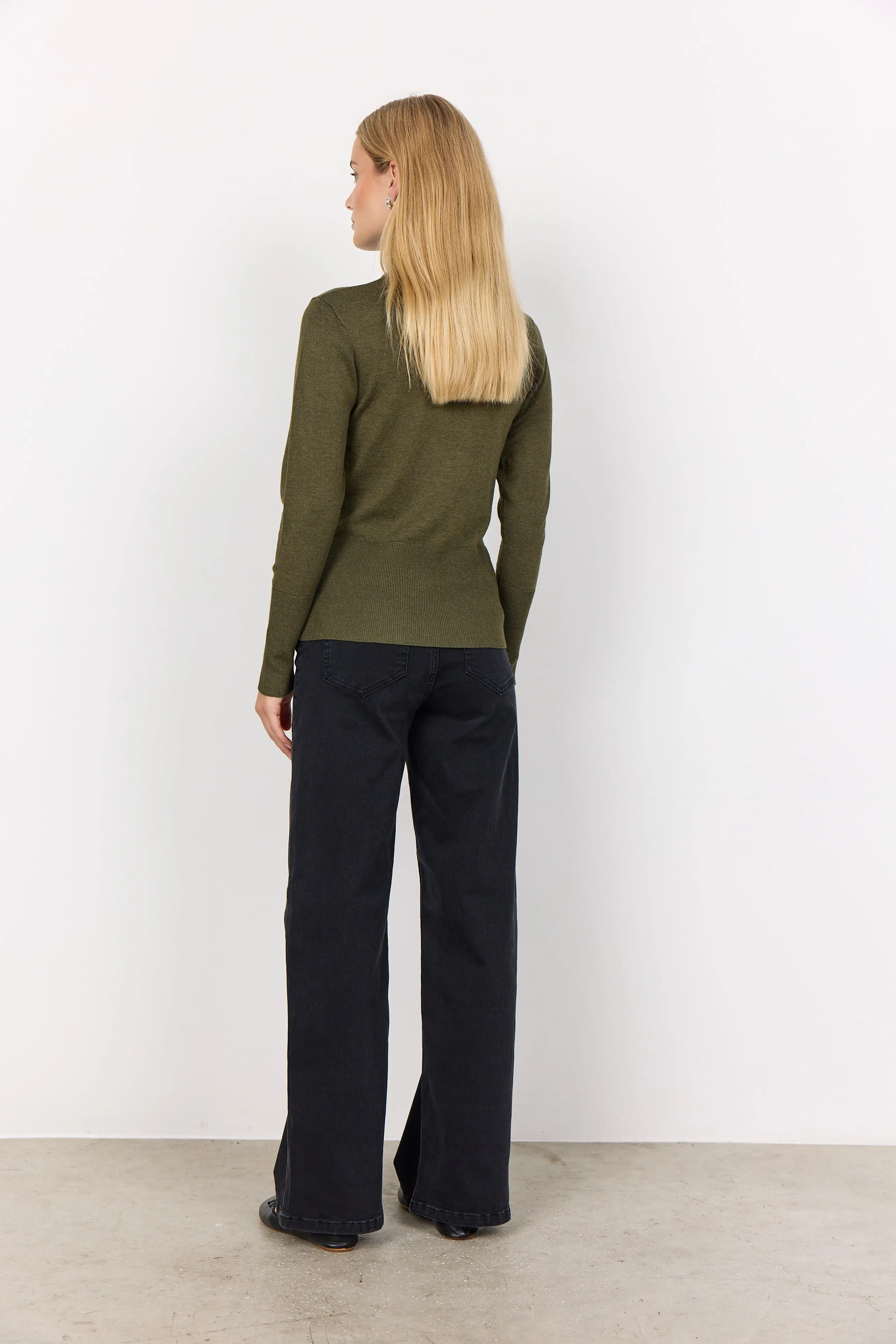 Soya Concept Dollie 145 Knit Pullover Dark Olive