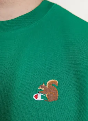 Squirrel Sweatshirt | Champion and Percival | Green