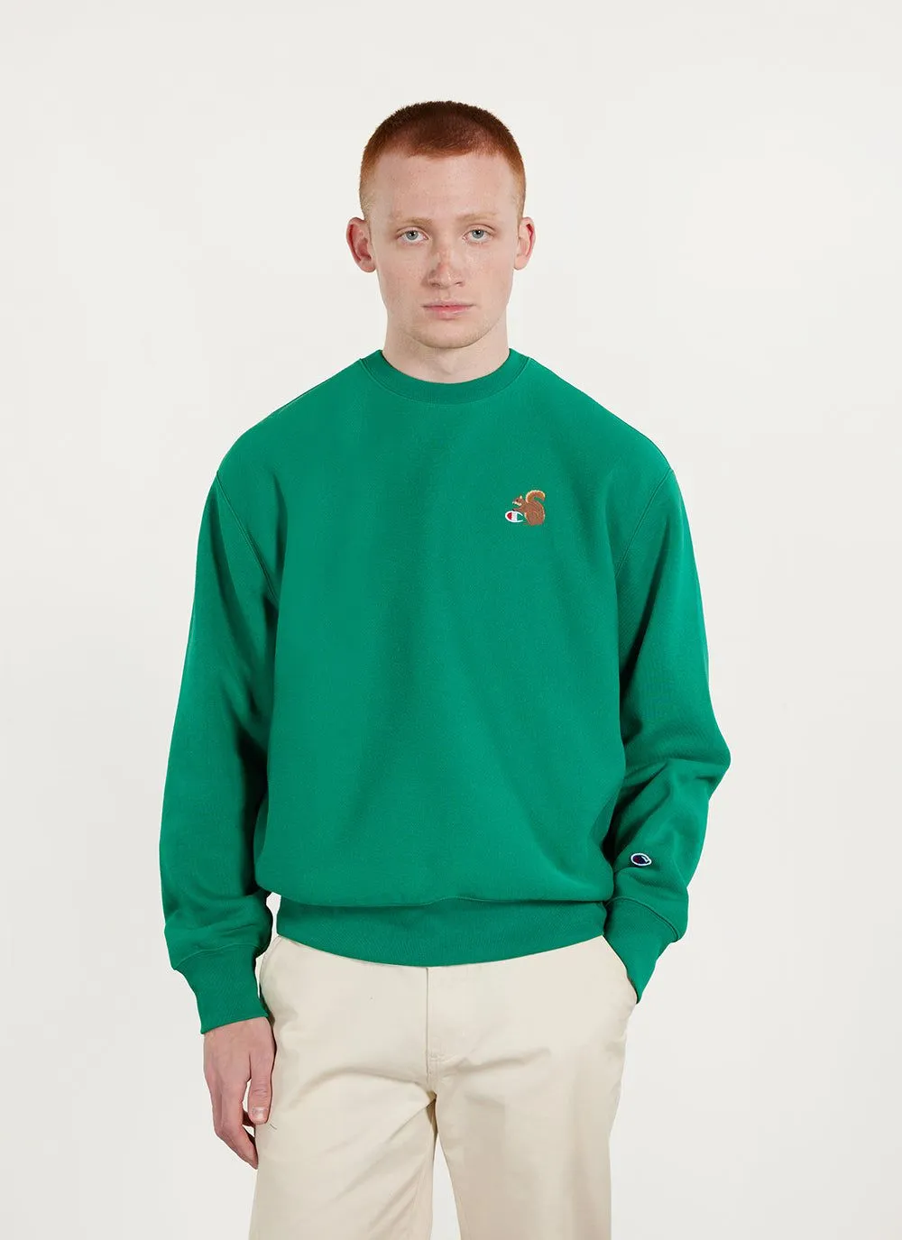 Squirrel Sweatshirt | Champion and Percival | Green