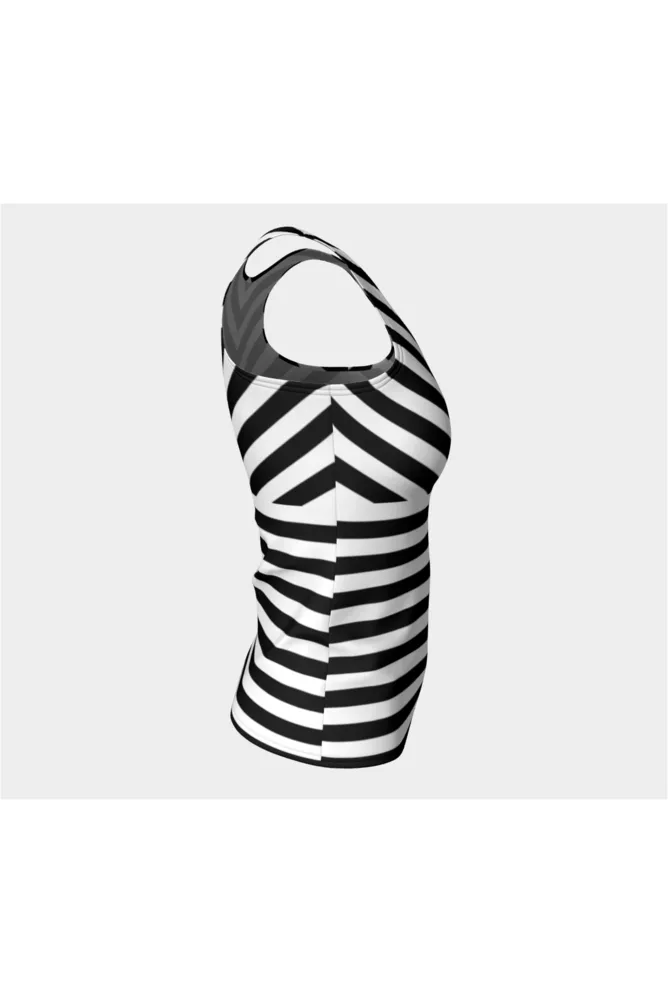 Striped Fitted Tank Top