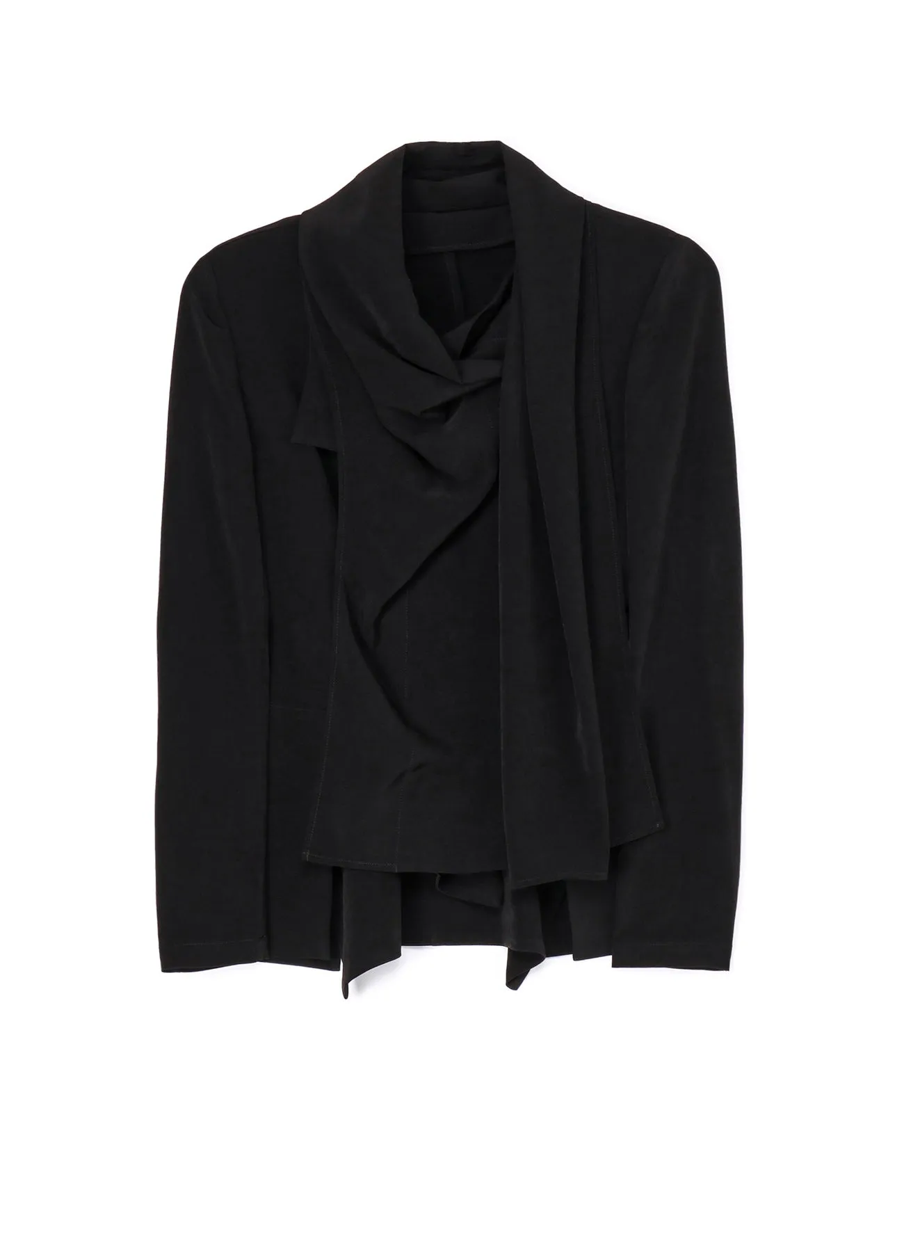 TA/PE CREPE DE CHINE STOLE DETAIL JACKET