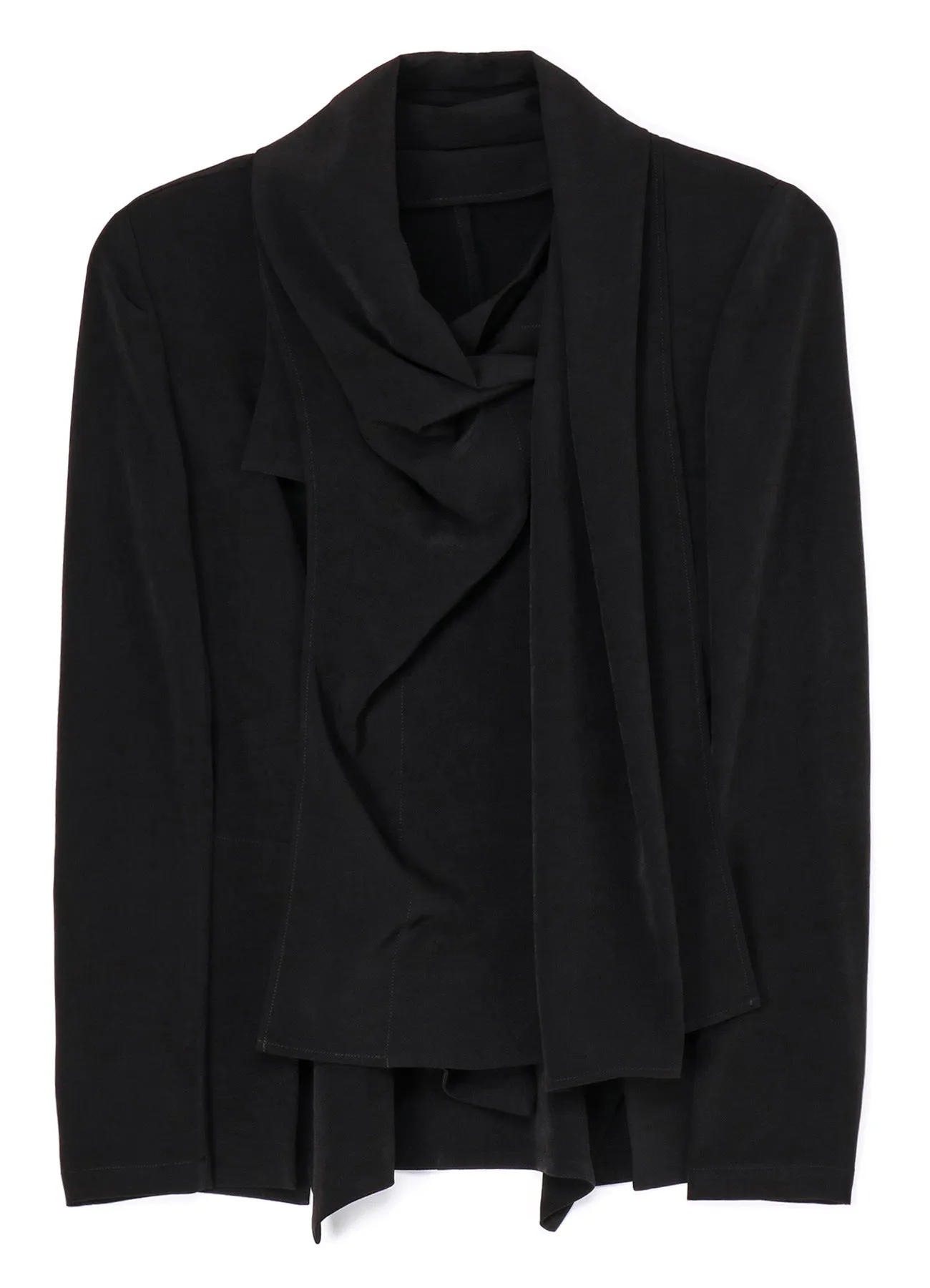 TA/PE CREPE DE CHINE STOLE DETAIL JACKET