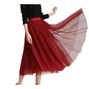 Trendy Attractive Net Skirt for Women