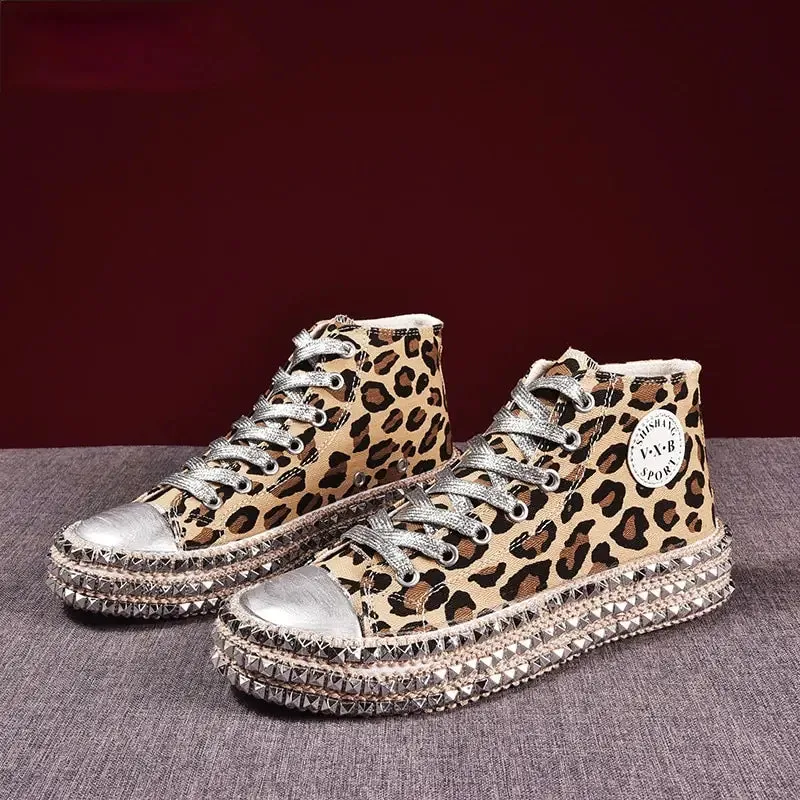 Women Leopard Canvas Shoes