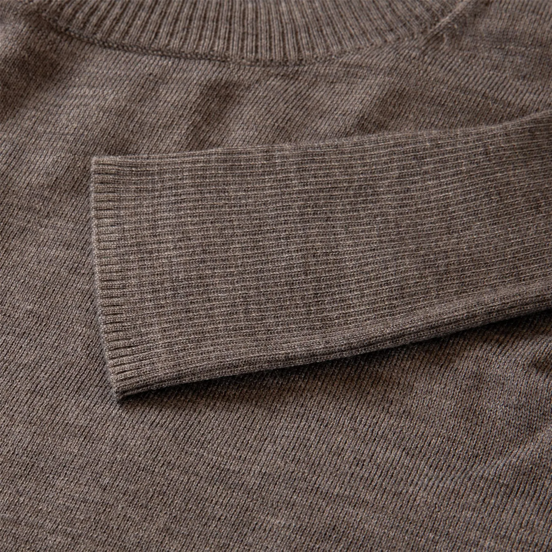 Womens Leith Crew Neck Sweater Gray Heather - AW24