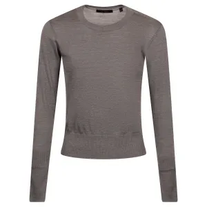 Womens Leith Crew Neck Sweater Gray Heather - AW24