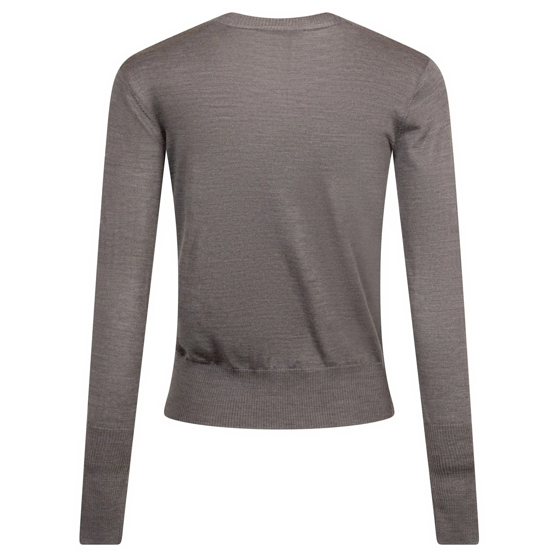 Womens Leith Crew Neck Sweater Gray Heather - AW24