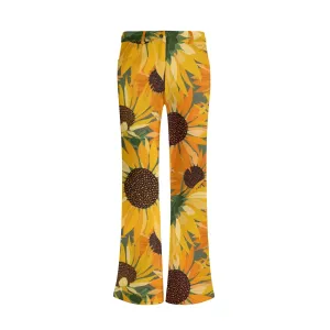 Women's Print Elegant Flare Pants