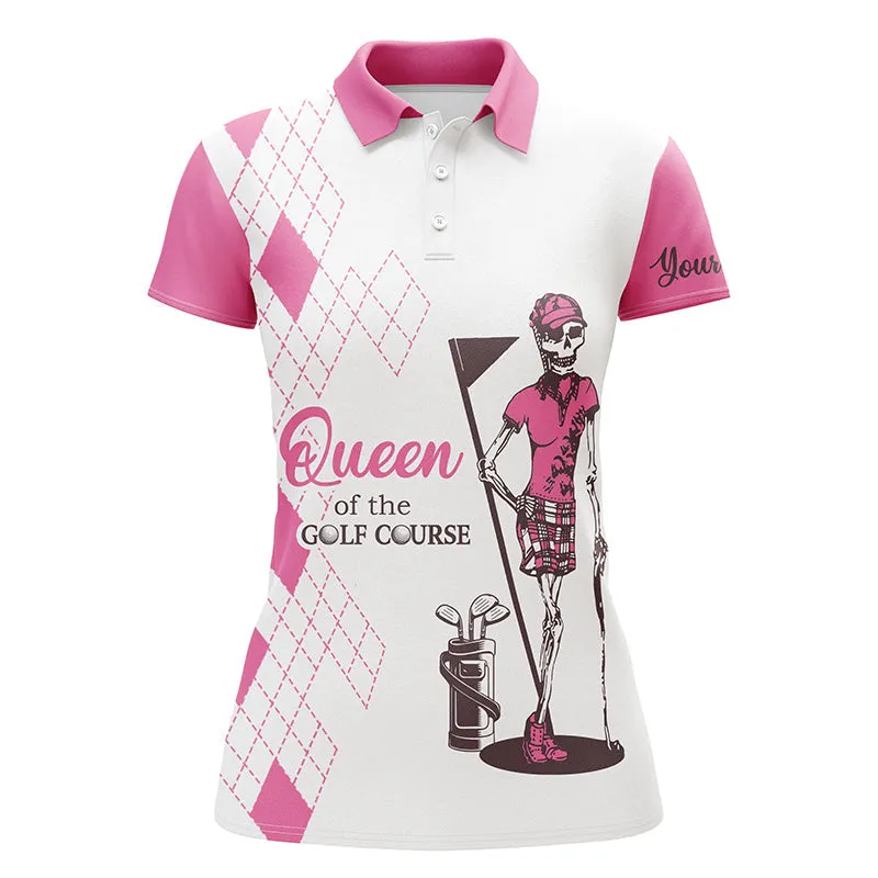 Womens Sleeveless Polo Shirts Golf Skull Women Of The Golf Course, Golf Shirt For Women