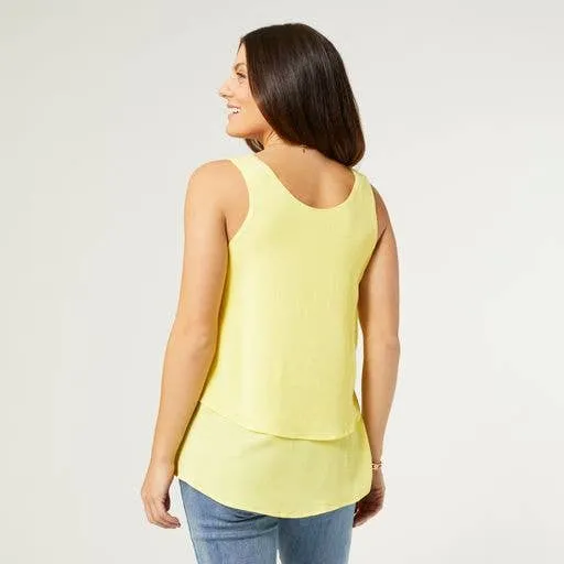 Yellow Dual Layer Top