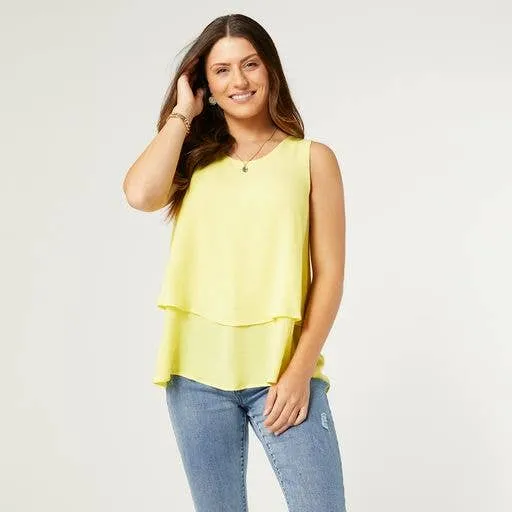 Yellow Dual Layer Top